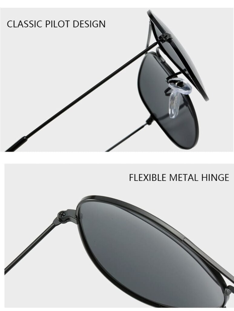 Materiales de los lentes aviador