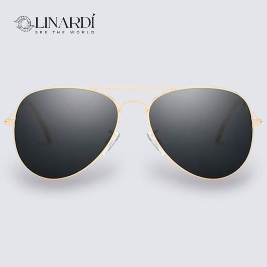 AviadorBlack Linardi Lentes de sol polarizados para hombre y mujer