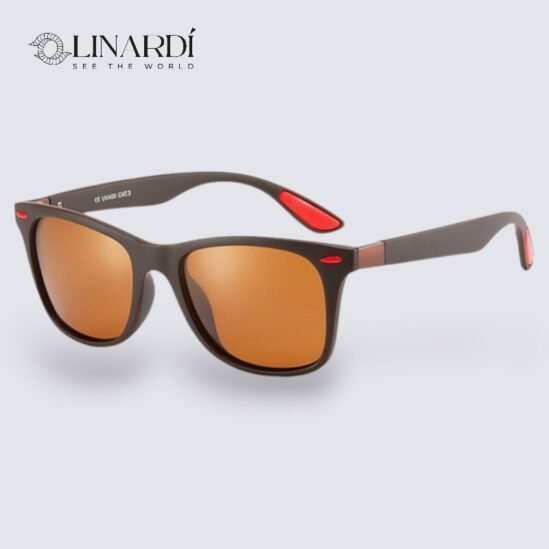 ElegantBrown Linardi Lentes de sol polarizados para hombre y mujer