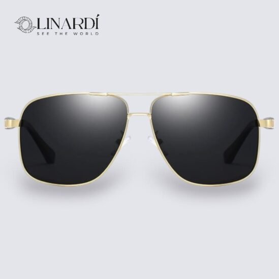 LENTES DE SOL ELEGANTES LINARDI MASCULINO LINARDI C. GOLD