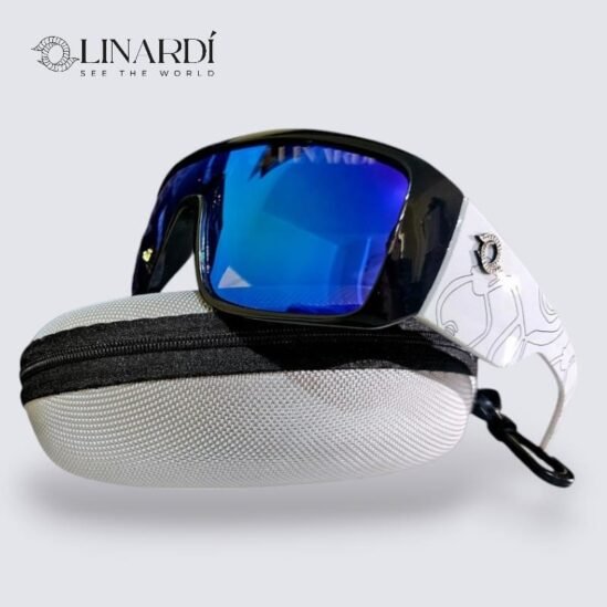 Lentes de sol Peruanos polarizados con diseño de las lineas de Nazca Color Azul
