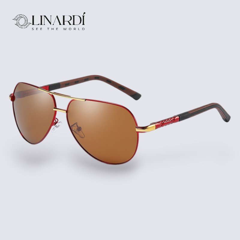 Linardi VanguardRedBrown polarizados con Uv400